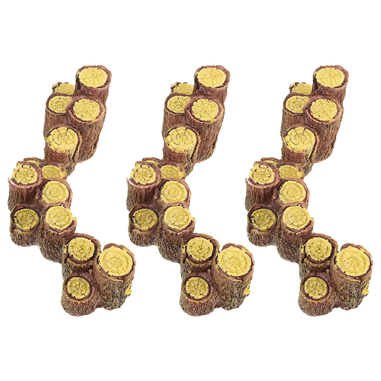 Bonsai Garden Table - 3Pcs Resin Mini Tree Stumps Realistic