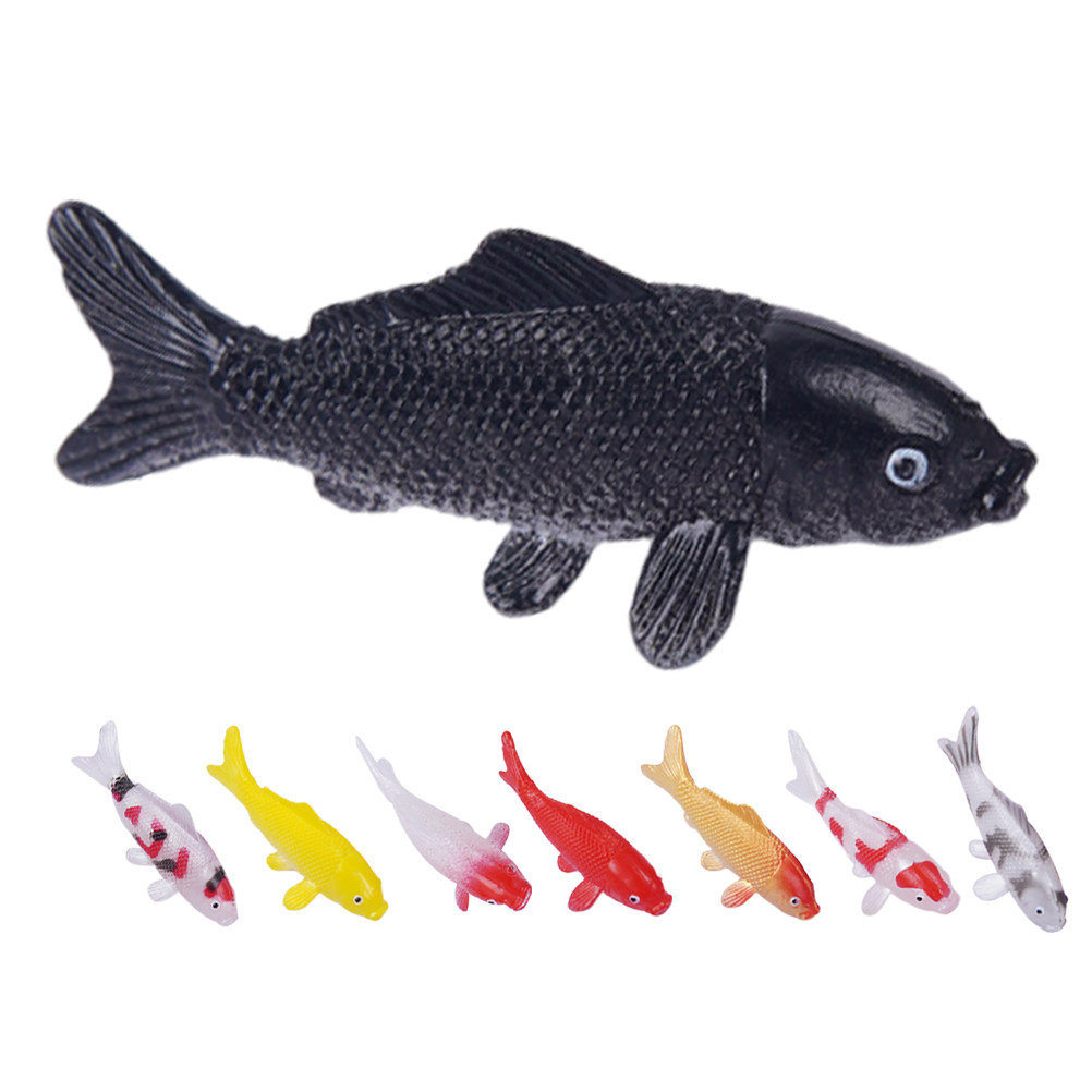 Bonsai Koi Garden - 8Pcs Realistic PVC Koi Fish Statues