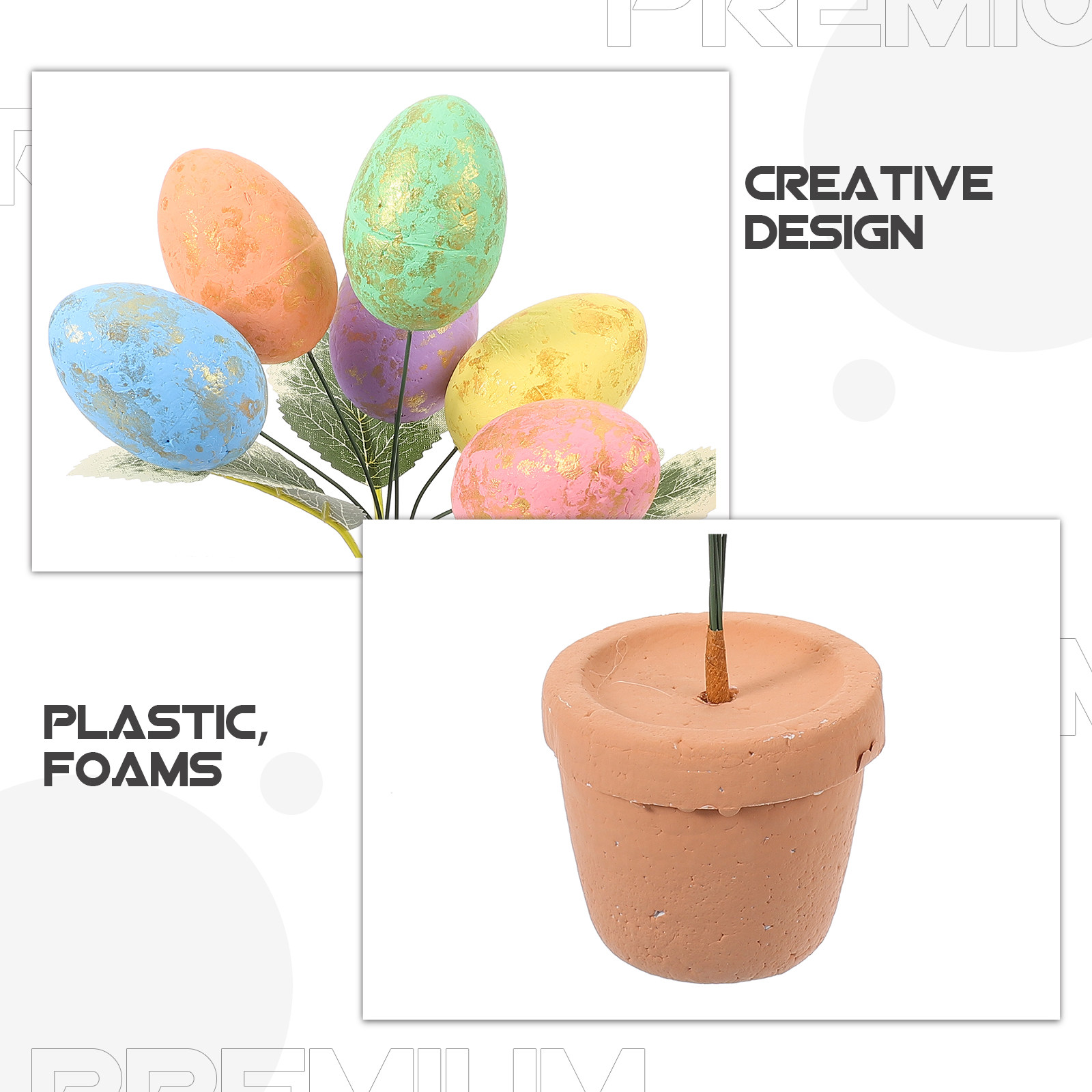 2Pcs Colored Easter Egg Bonsai - Bonsai Garden Photos recension och pris