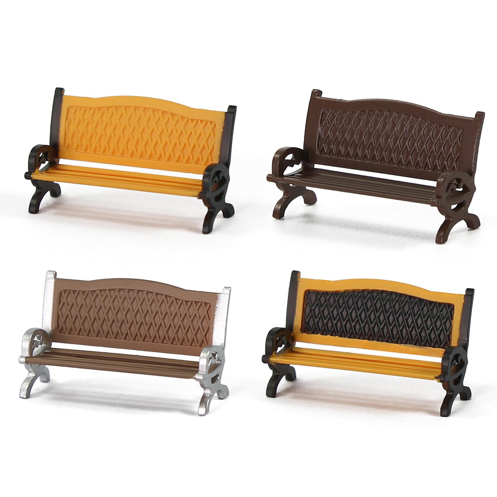 Evemodel 12pcs HO Scale 1:87 G - Bonsai Garden Bench recension och pris