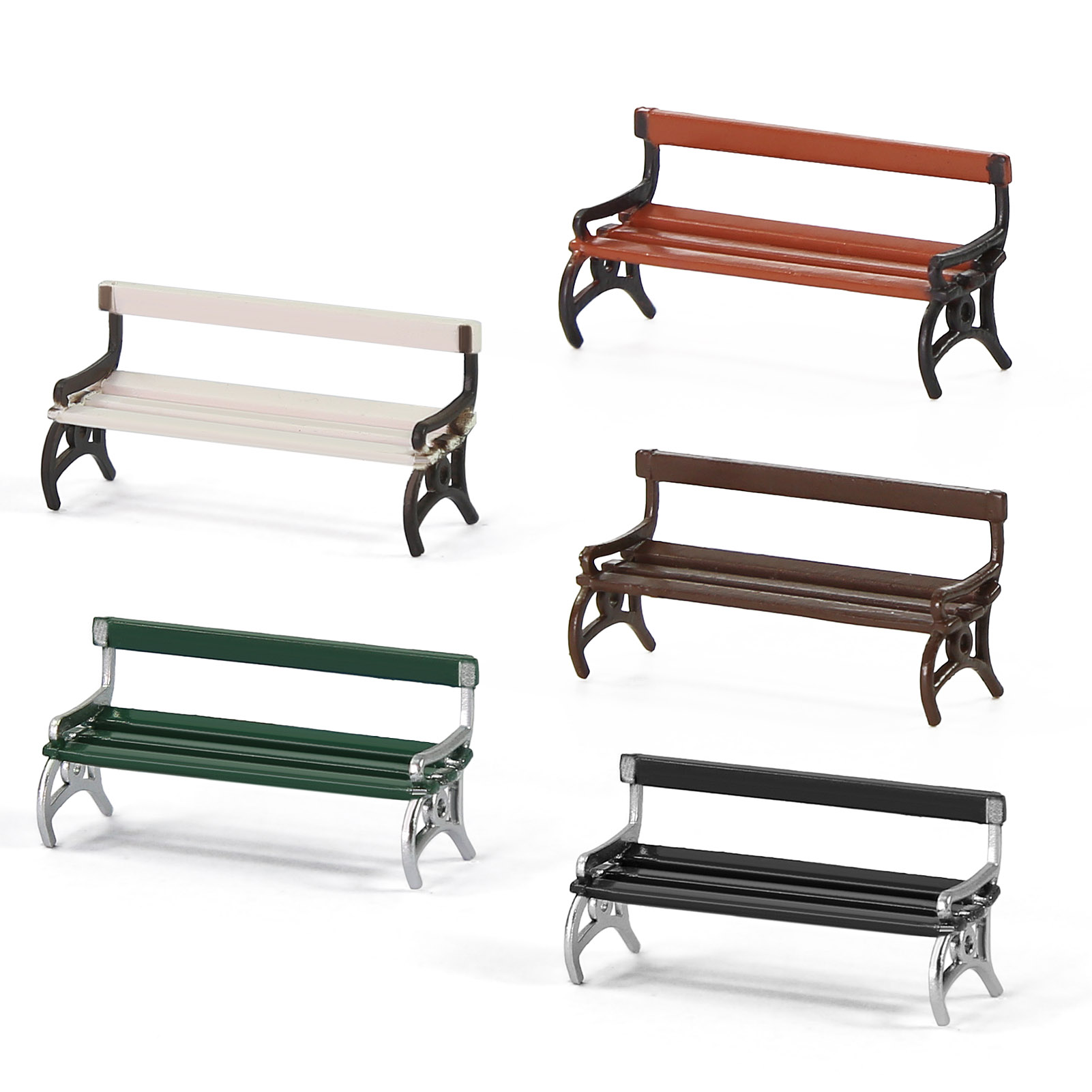 Evemodel 12pcs HO Scale 1:87 G - Bonsai Garden Bench recension och pris