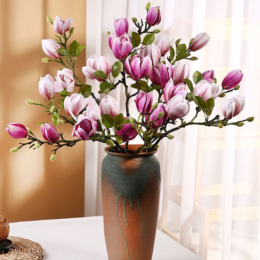 Artificial Flowers Silk Magnol - Bonsai Garden Photos recension och pris