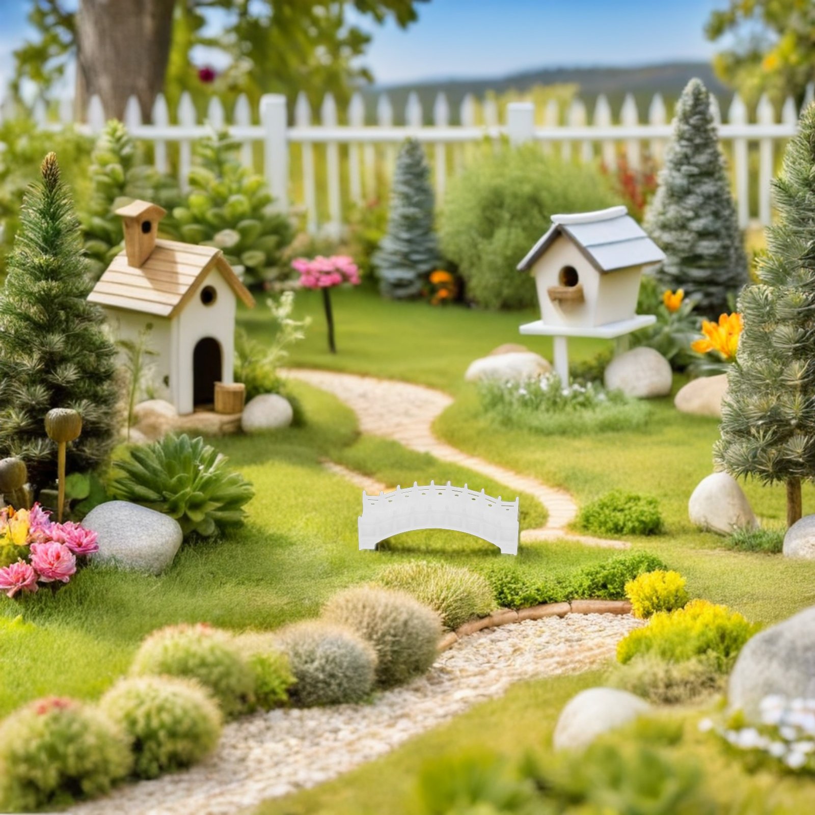 1:100 Scale Miniature Arch Bri - Bonsai Garden Table recension och pris