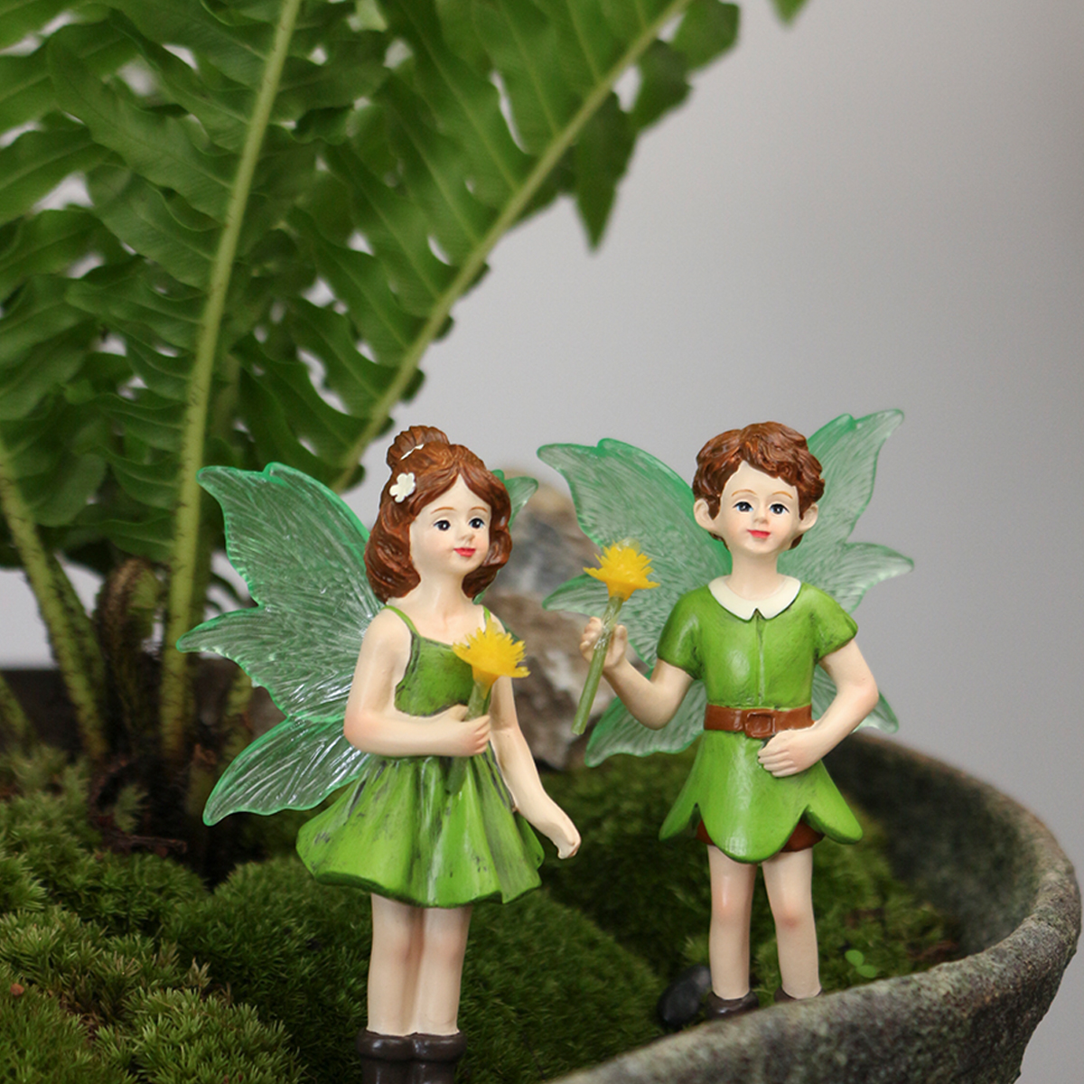 2pcs Spring Green Fluorescent  - Bonsai Garden World recension och pris