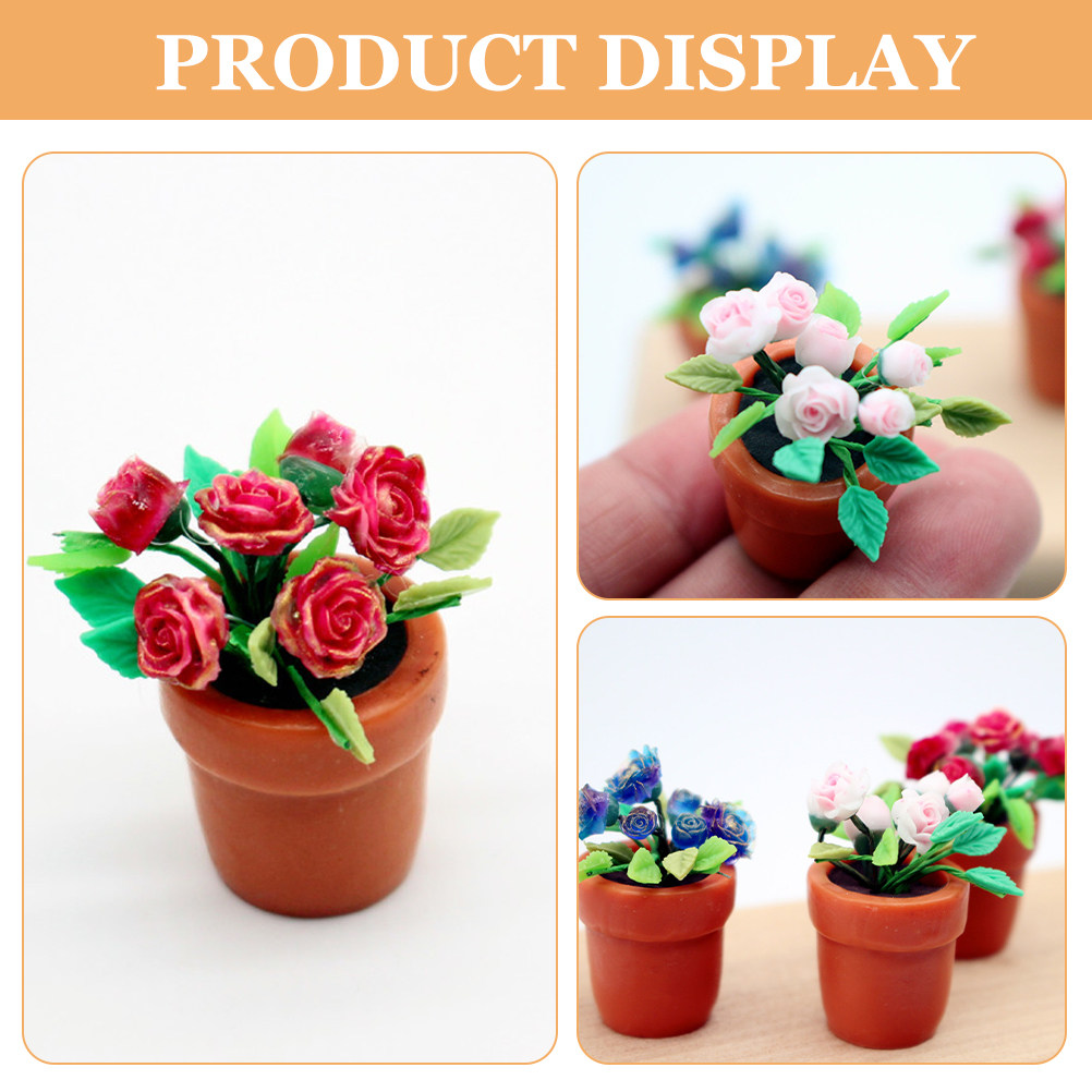 3Pcs Lifelike Clay Mini Bonsai - Bonsai Garden Photos recension och pris