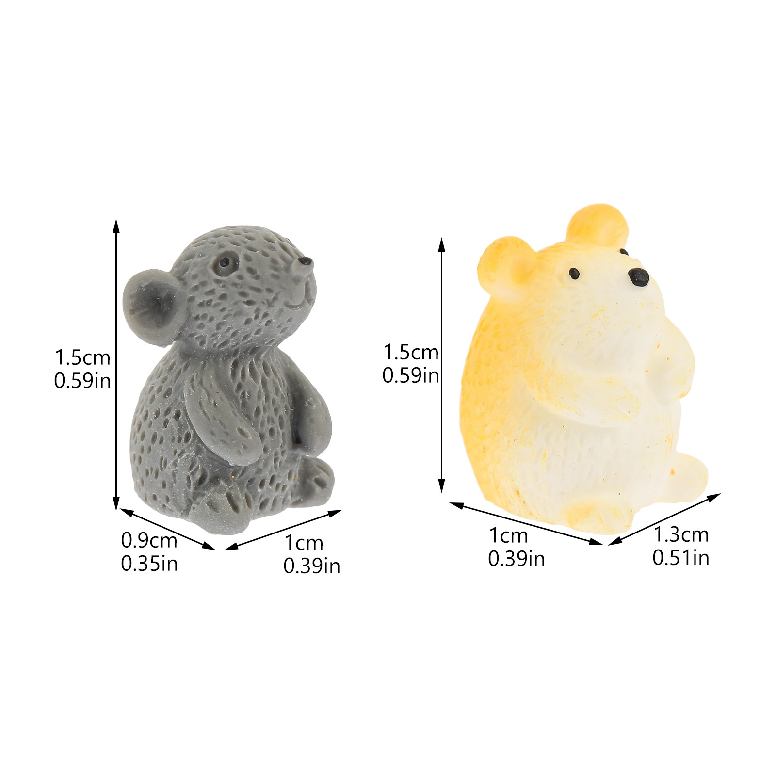 12Pcs Mini Hamster Mouse Ornam - Bonsai Garden Photos recension och pris