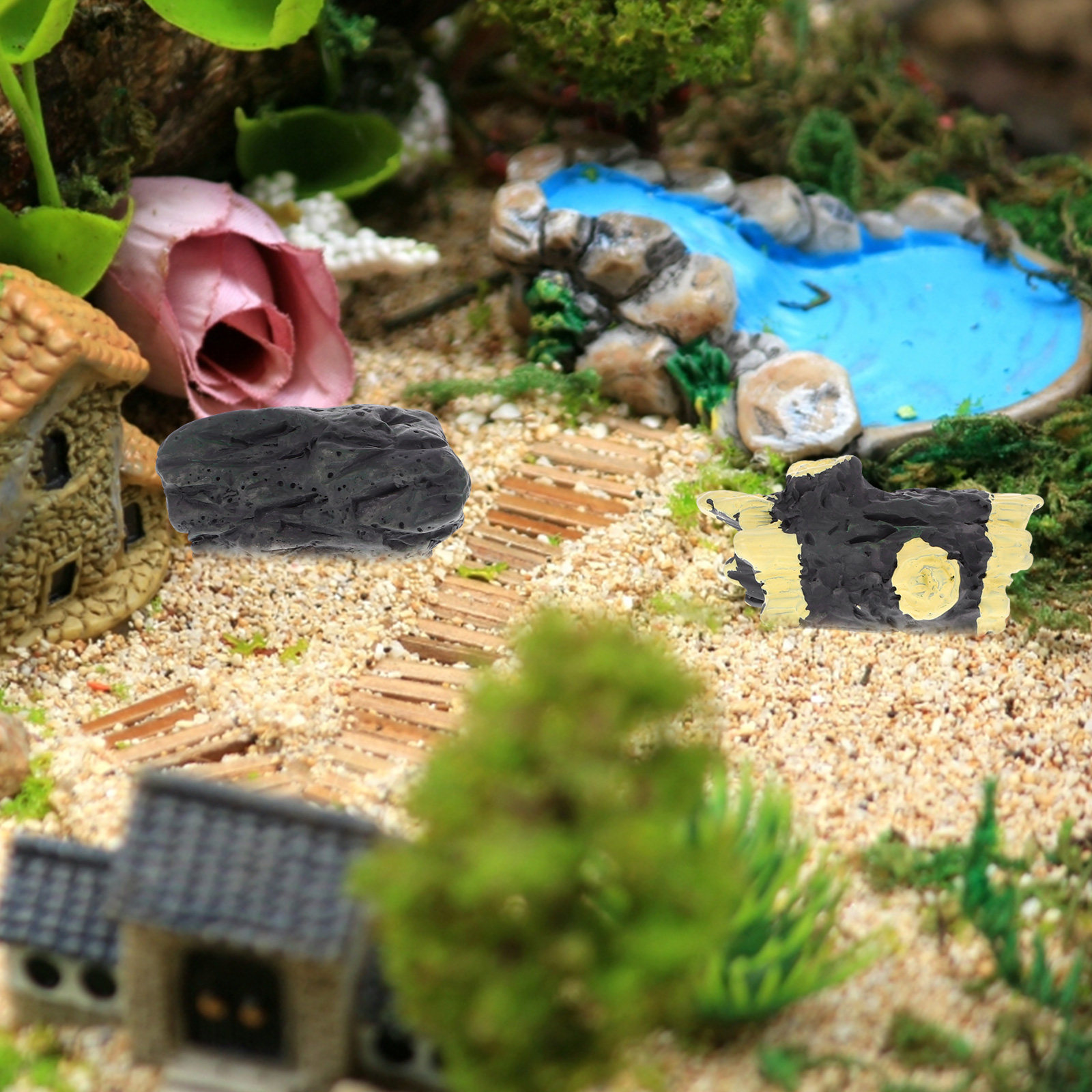 6Pcs Artificial Resin Mini Sto - Bonsai Garden Photos recension och pris
