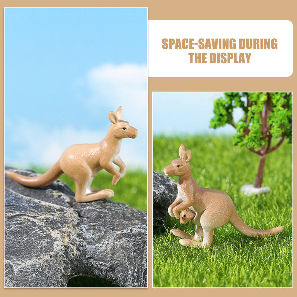 4Pcs Miniature Kangaroo Orname - Bonsai Garden Table recension och pris