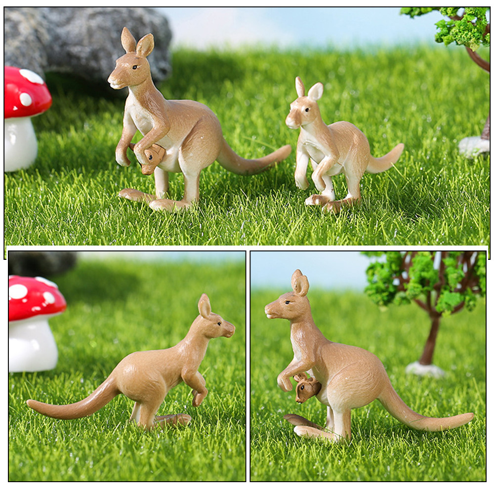 4Pcs Miniature Kangaroo Orname - Bonsai Garden Table recension och pris