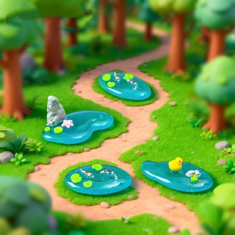 Mini Resin Pond Ornaments With - Bonsai Koi Garden recension och pris