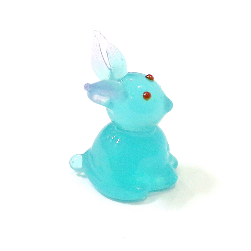 2pcs Mini Glass Bunny Figurine - Bonsai Garden Table recension och pris