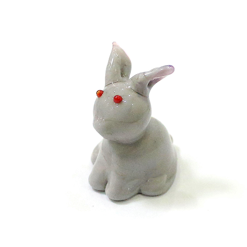 2pcs Mini Glass Bunny Figurine - Bonsai Garden Table recension och pris