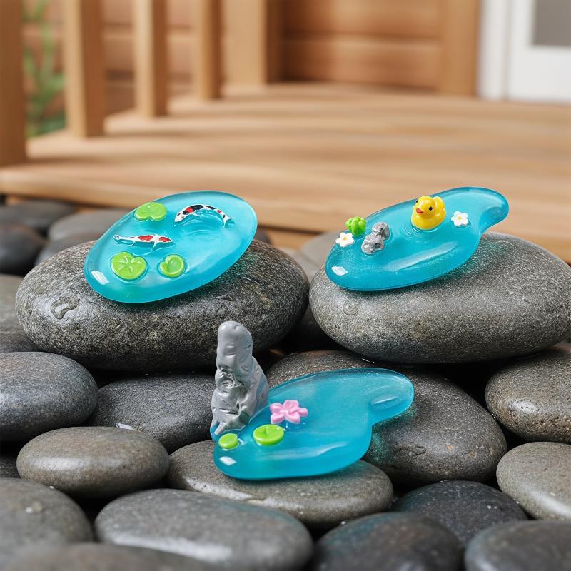 Mini Resin Pond Ornaments With - Bonsai Koi Garden recension och pris