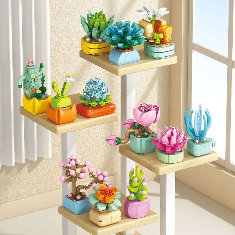 New Flowers Succulents Buildin - Bonsai Garden World recension och pris